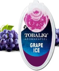 Tobaliq Aroma Kapseln Grape Ice 1×100 Stück mit Stick