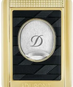 Dupont Zigarrencutter Stand Monogramm 1872 Gold/Schwarz