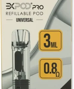 Expod Pro PR2 Refillable Pod Universal 0,8 Ohm Clear White 4 Stück