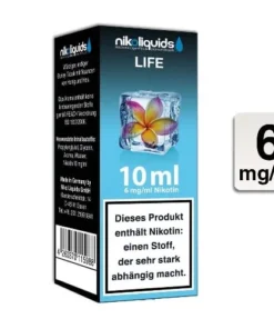 E-Liquid Nikoliquids Life 6 mg/ml Flasche 10 ml