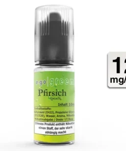 E-Liquid EGO GREEN Pfirsich 12 mg