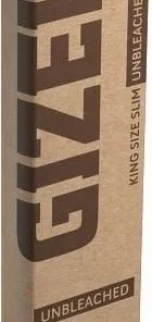 GIZEH UNBLEACHED KING SIZE SLIM+TIPS 1 x 34