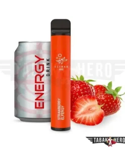 Elfbar Strawberry Elfergy 0mg 600 Züge Vape Einweg E-Zigarette