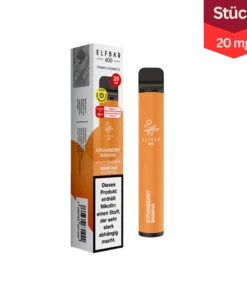 Elfbar Strawberry Banana 20mg 600 Züge Vape Einweg E-Zigarette