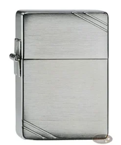 Feuerzeug Zippo 1935 Replica Slashes aus Chrom gebürstet in silber seidenmatt gemustert