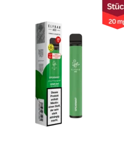 Elfbar Spearmint 20mg 600 Züge Vape Einweg E-Zigarette