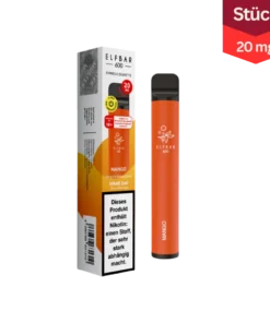 Elfbar Mango 20mg 600 Züge Vape Einweg E-Zigarette