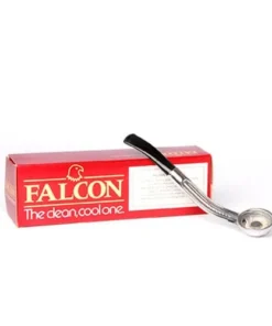 Pfeifenholm Falcon Standard gebogen aus Chrom Acryl in silber schwarz