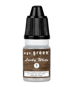 E-Liquid egogreen Lucky White 6 mg/ml Flasche 10 ml