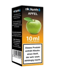 E-Liquid Nikoliquids Apfel mit 3 mg Nikotin