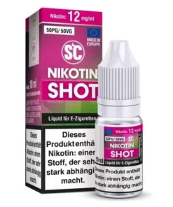 E-Liquid Nikotinshot SC PG50 / VG50 12 mg
