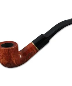 Pfeife Capitello Sport Corteccia aus Bruyèreholz Acryl in orangebraun schwarz Messingring