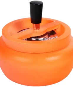 Drehaschenbecher Schleuderaschenbecher Neon Orange 13cm