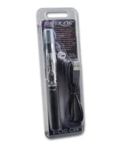 E-Zigarette SilverCig Evod mit 650 mAH 1,8 Ohm aus Metall in schwarz Blisterpackung
