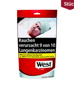 West Red Tabak Volumentabak Beutel (195g)