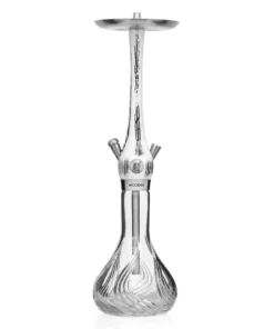 Wookah White-Black Flames Shisha