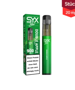 Syx Bar Vape E-Zigarette Double Apple 20 mg 900 Züge (1 Stück)