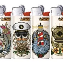 BIC Feuerzeug Mini Reibrad Sleeve Sailor