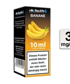 E-Liquid Nikoliquids Banane 3 mg/ml Flasche 10 ml