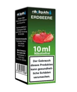 E-Liquid Nikoliquids Erdbeere ohne Nikotin