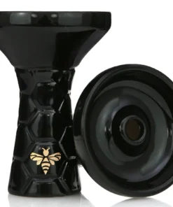 Bee Hookah Phunnel Full Glazed Golden Vein