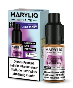MARYLIQ – Nikotinsalz Liquid – Blueberry Sour Raspberry