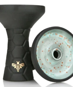 Bee Hookah Phunnel Inside Glazed Black Opal
