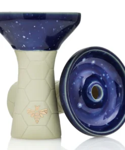 Bee Hookah Phunnel Olive – Half Glazed Green Dark Blue