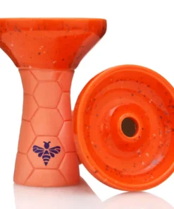 Bee Hookah Phunnel Orange – Half Glazed Orange