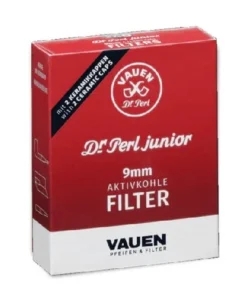 10 Schachteln à 40 Filter Pfeifenfilter Dr. Perl Junior Jubox Aktivkohle 9 mm