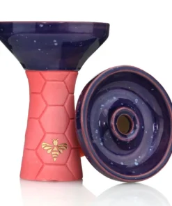 Bee Hookah Phunnel Pink – Half Glazed Purple White