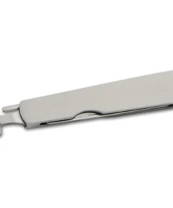 Pfeifenbesteck 3-teilig Trapezform Chrom gebürstet Super flach