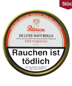 Peterson De Luxe Navy Rolls Tabak Pfeifentabak Dose (50g)