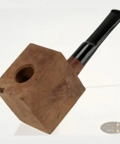 Pfeifenrohling aus Bruyèreholz Acryl in cognacbraun schwarz gerade zum Selbstbearbeiten