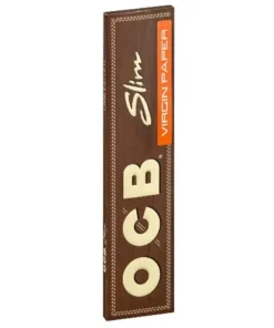 OCB Virgin Unbleached Slim Zigarettenpapier Heftchen mit 32 Blättchen