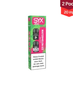 Syx Pod Vape E-Zigarette Watermelon Ice 20mg (1×2 Stück)