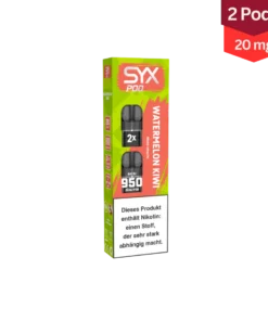 Syx Pod Vape E-Zigarette Watermelon Kiwi 20mg (1×2 Stück)