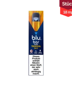 Blu Bar 1000 Tropical Mix Vape Einweg E-Zigarette 18mg