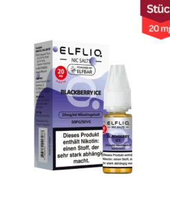 Elfliq Vape Liquid Blackberry Ice 20mg (10ml)