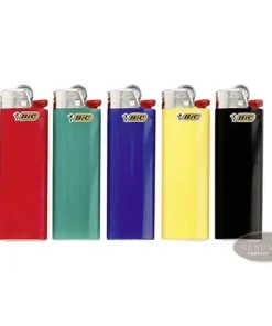 Feuerzeug BiC Maxi aus Kunststoff in Unifarben 50 Stück