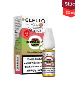 Elfliq Vape Liquid Kiwi Passionfruit Guava 20mg (10ml)