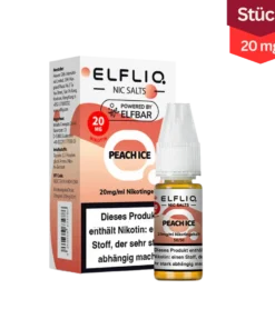 Elfliq Vape Liquid Peach Ice 20mg (10ml)