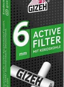 GIZEH BLACK ACTIVE FILTER 6 MM 1 Stück à 10 Filter