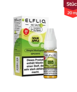 Elfliq Vape Liquid Sour Apple 20mg (10ml)