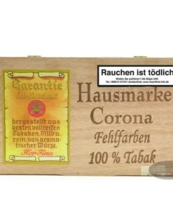 Hausmarke Corona Fehlfarben Sumatra 25 Zigarren