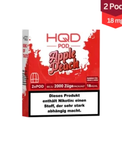 HQD Cirak Apple Peach 2 Pod E-Zigarette Vape Liquid 18mg