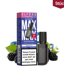 Elfbar Max Blackberry Ice Nachfüllbehälter Vape Pod 20mg