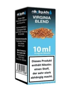 E-Liquid Nikoliquids Virginia Blend mit 6 mg Nikotin