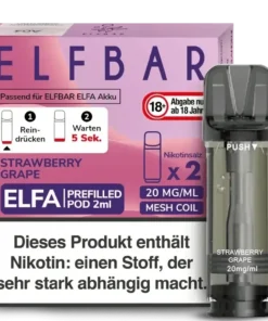 ELFA Pod – Strawberry Grape- 2x 20mg
