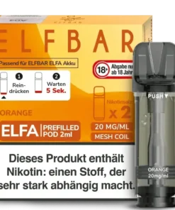 ELFA Pods – Orange – 2x 20mg (AUS DEM SORTIMENT)